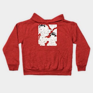 Geisha Cats Kids Hoodie